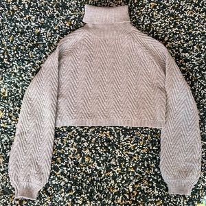 Light Gray Crop sweater